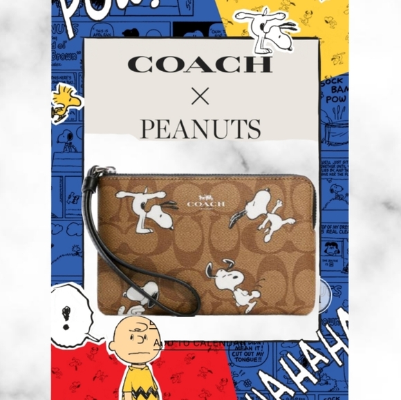 Coach Bags Coach X Peanuts Wristlet With Snoopy Poshmark